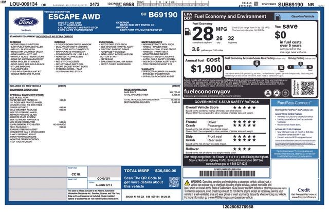 2025 Ford Escape ST-Line In-Transit