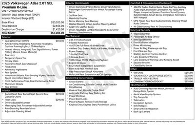 2025 Volkswagen Atlas 2.0T SEL Premium R-Line
