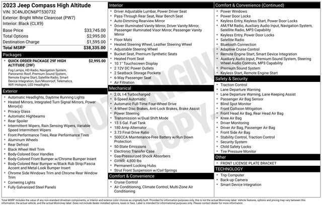 2023 Jeep Compass High Altitude