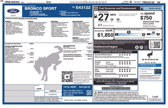 2026 Ford Bronco Sport Big Bend In-Transit