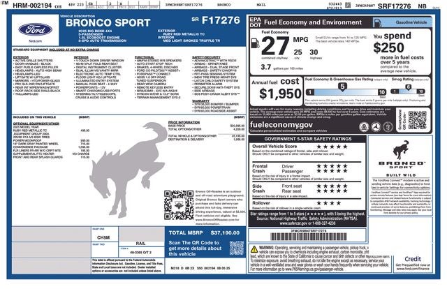 2025 Ford Bronco Sport Big Bend