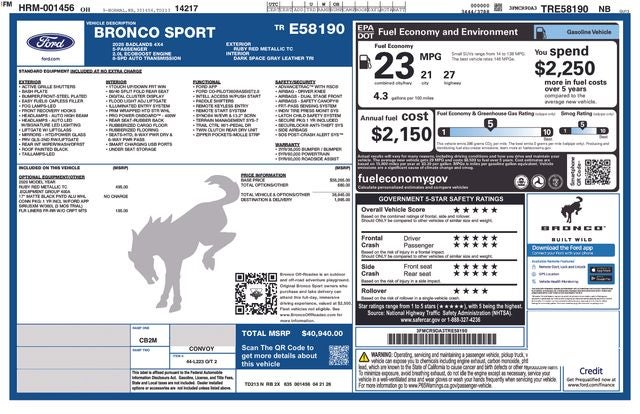 2026 Ford Bronco Sport Badlands In-Transit