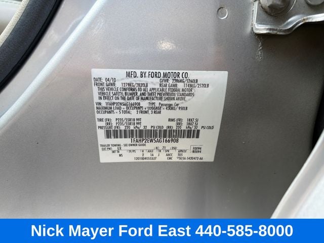 2010 Ford Taurus SEL