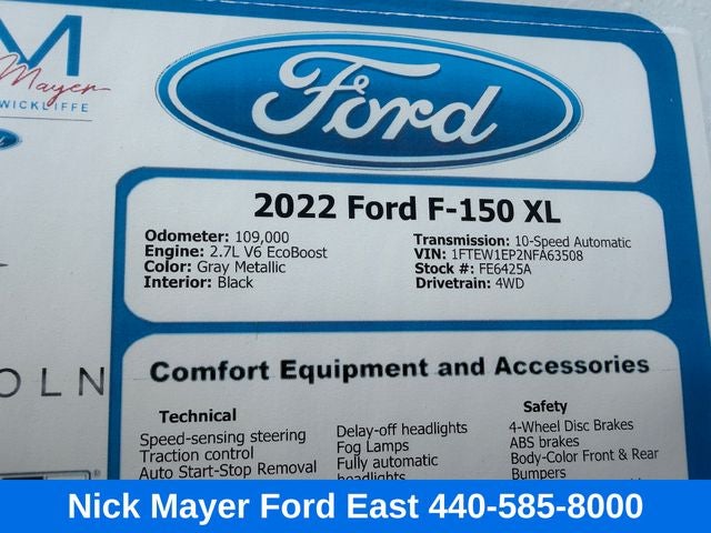 2022 Ford F-150 XL