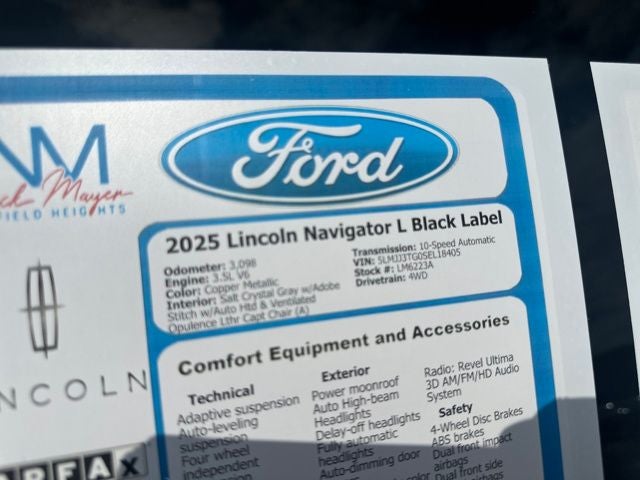 2025 Lincoln Navigator L Black Label