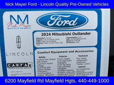 2024 Mitsubishi Outlander Base