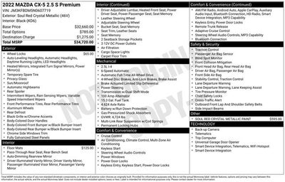 2022 Mazda Mazda CX-5 2.5 S Premium Package