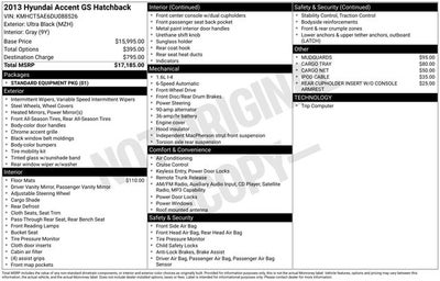 2013 Hyundai Accent GS