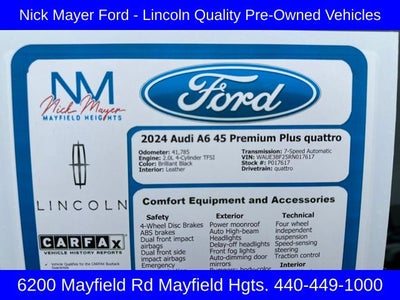 2024 Audi A6 45 Premium Plus quattro