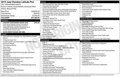 2019 Jeep Cherokee Latitude Plus