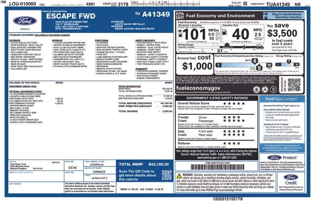 2026 Ford Escape Plug-In Hybrid Base