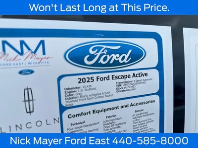 2025 Ford Escape Active