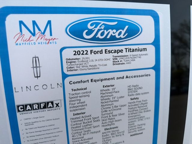 2022 Ford Escape Titanium