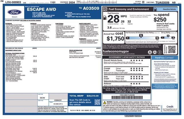 2026 Ford Escape ST-Line
