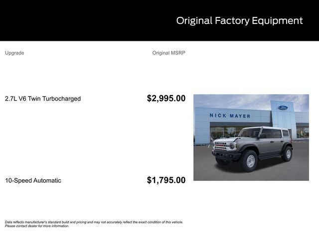 2026 Ford Bronco Heritage Edition