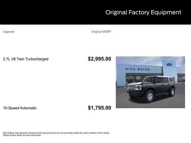 2026 Ford Bronco Heritage Edition