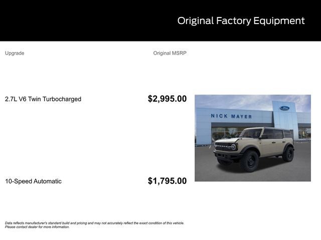 2026 Ford Bronco Badlands