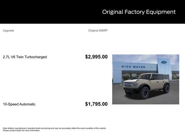 2026 Ford Bronco Badlands