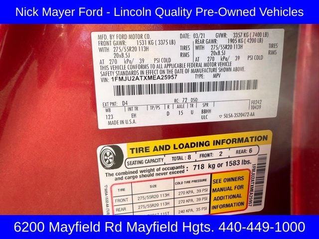 2021 Ford Expedition Limited