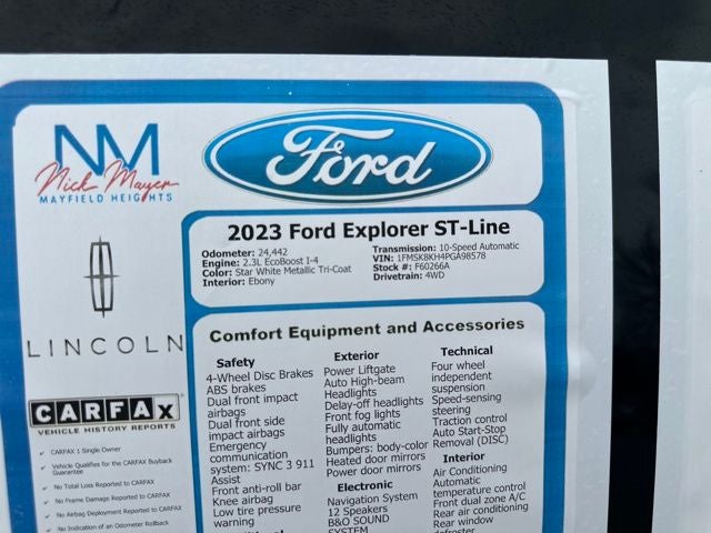 2023 Ford Explorer ST-Line