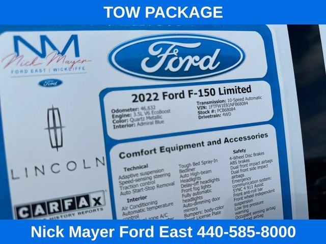 2022 Ford F-150 Limited