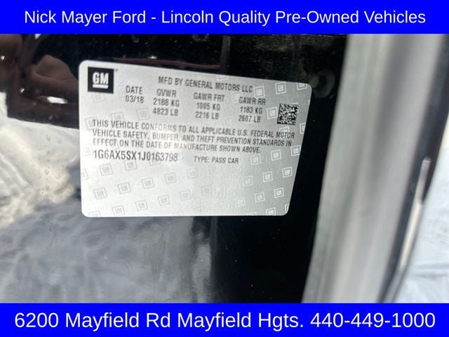 2018 Cadillac CTS 2.0L Turbo Luxury