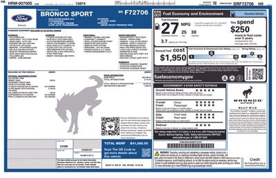 2025 Ford Bronco Sport Outer Banks IN-TRANSIT