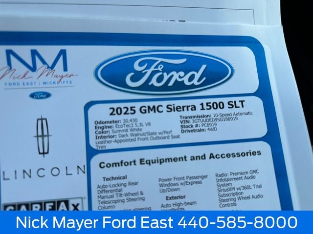 2025 GMC Sierra 1500 SLT