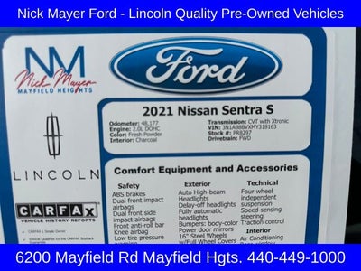 2021 Nissan Sentra S