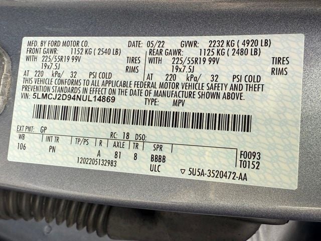 2022 Lincoln Corsair Reserve