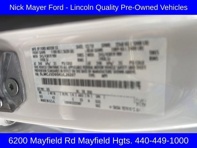 2019 Lincoln MKC Reserve