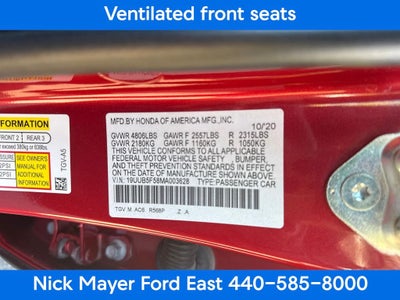 2021 Acura TLX A-Spec Package