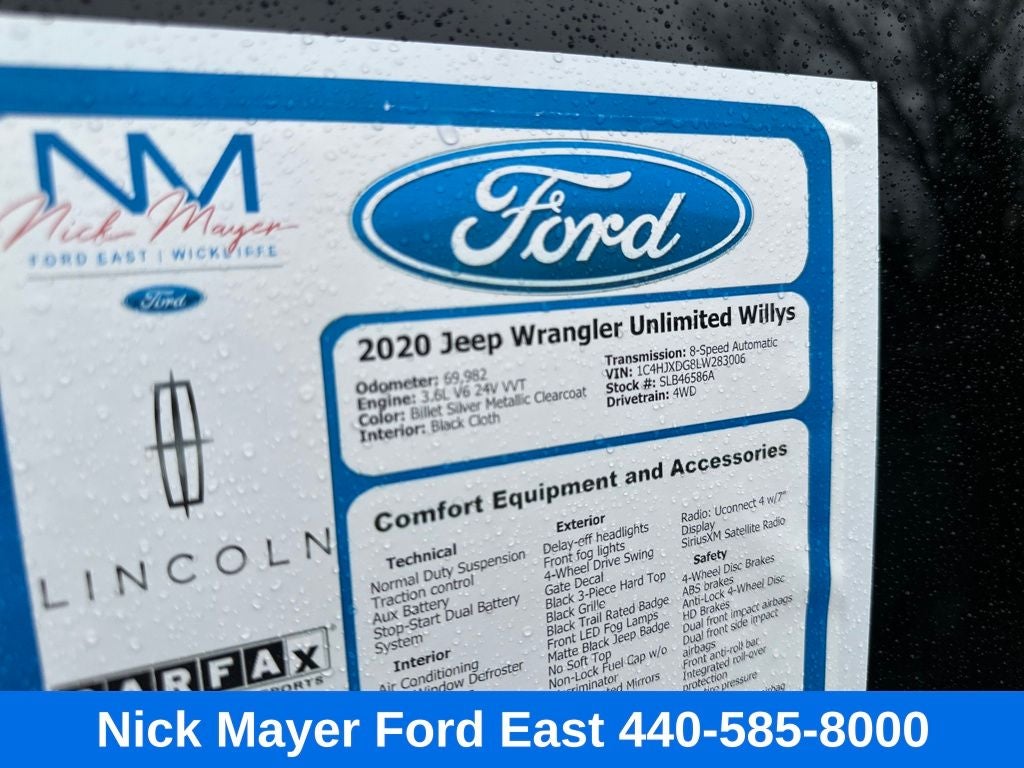 2020 Jeep Wrangler Unlimited Willys