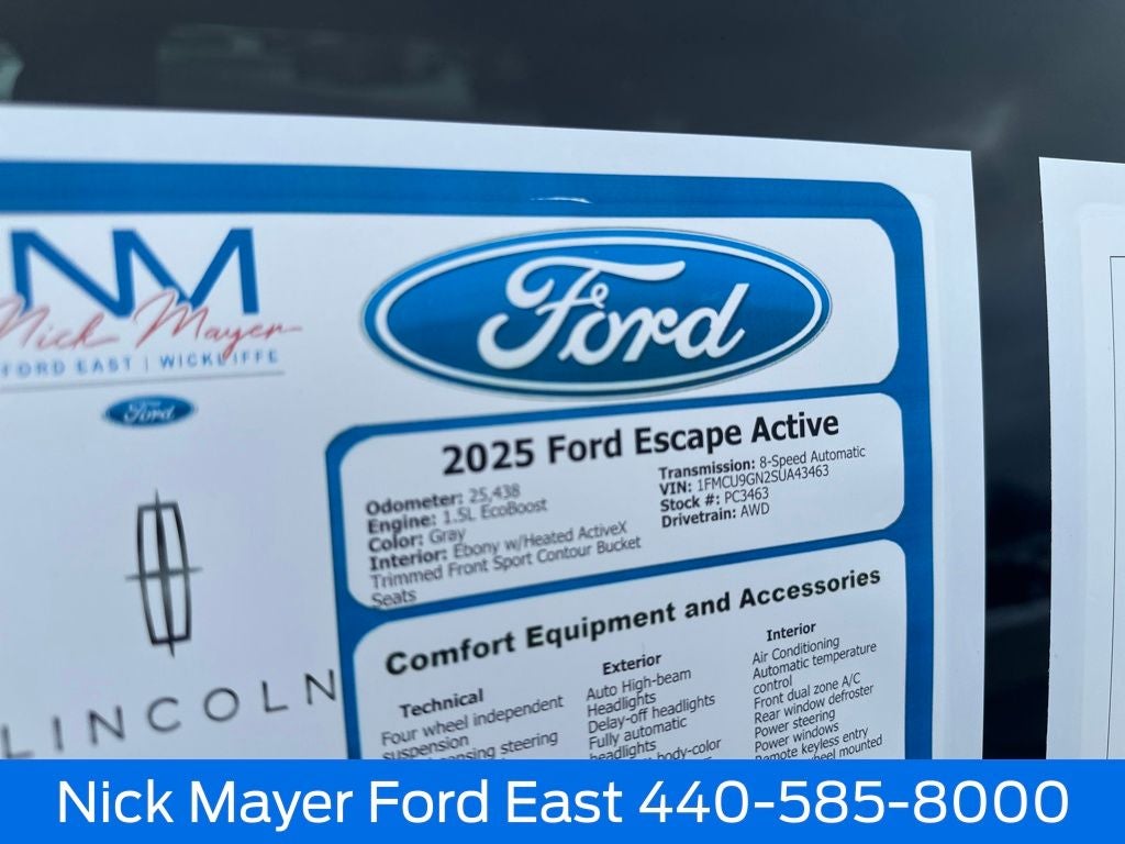 2025 Ford Escape Active