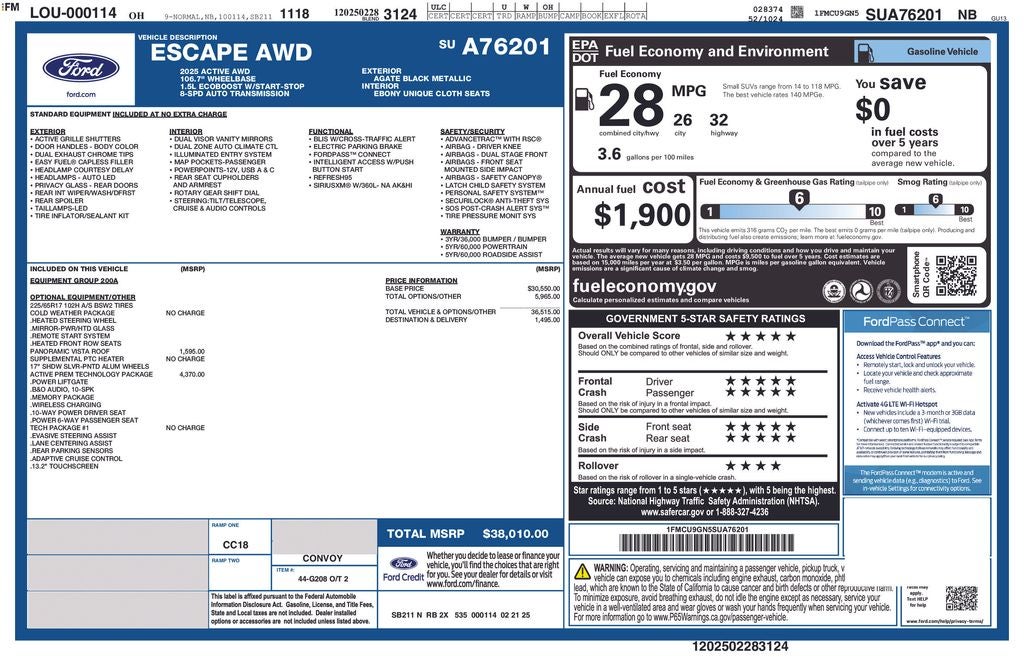 2025 Ford Escape Active