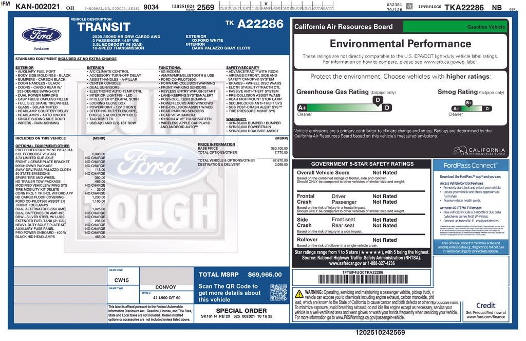 2026 Ford Transit-350 Base