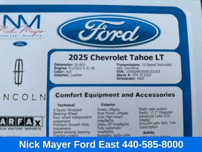 2025 Chevrolet Tahoe LT