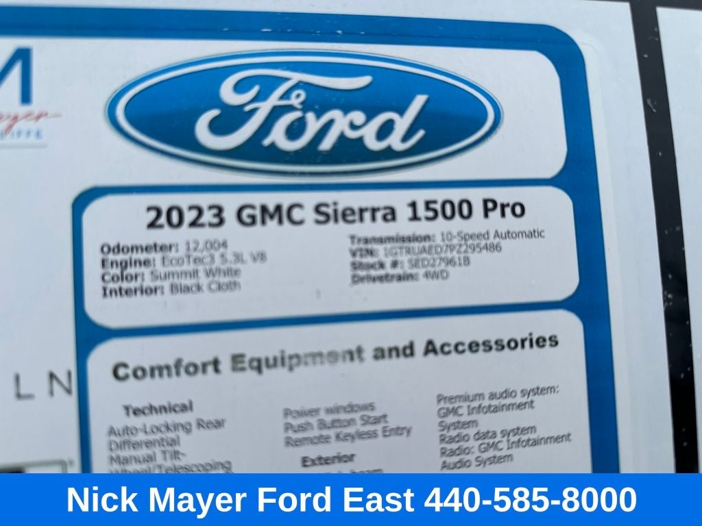2023 GMC Sierra 1500 Pro