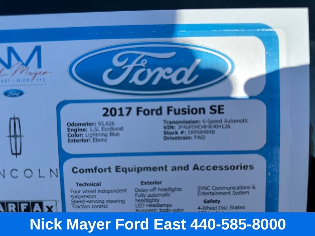 2017 Ford Fusion SE