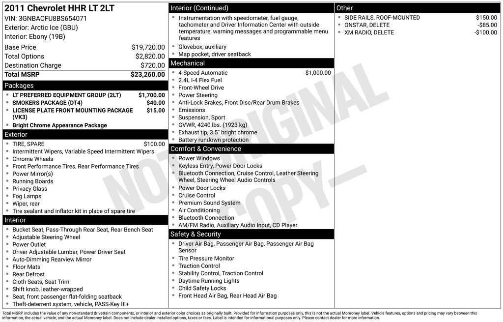 2011 Chevrolet HHR LT