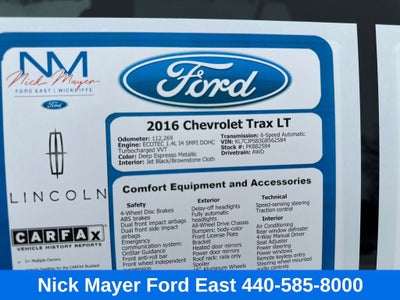 2016 Chevrolet Trax LT