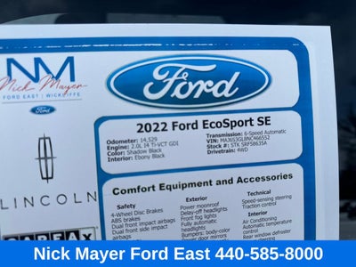 2022 Ford EcoSport SE