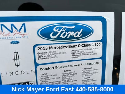 2013 Mercedes-Benz C-Class C 300