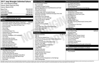 2017 Jeep Wrangler Unlimited Sahara