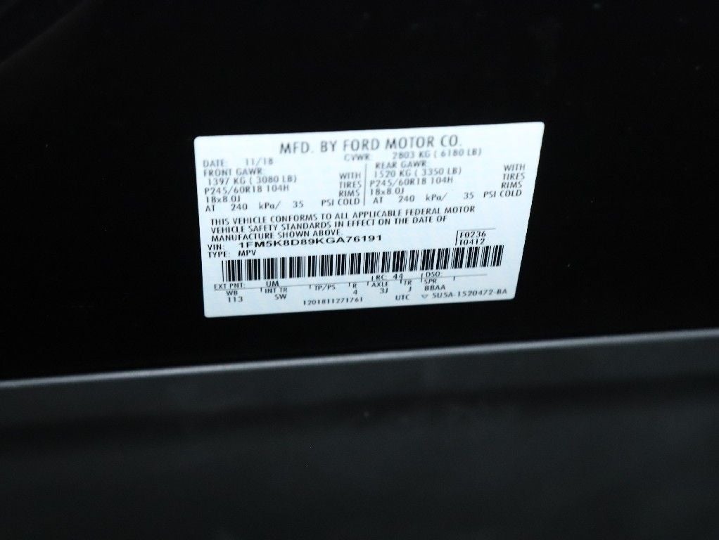 2019 Ford Explorer XLT