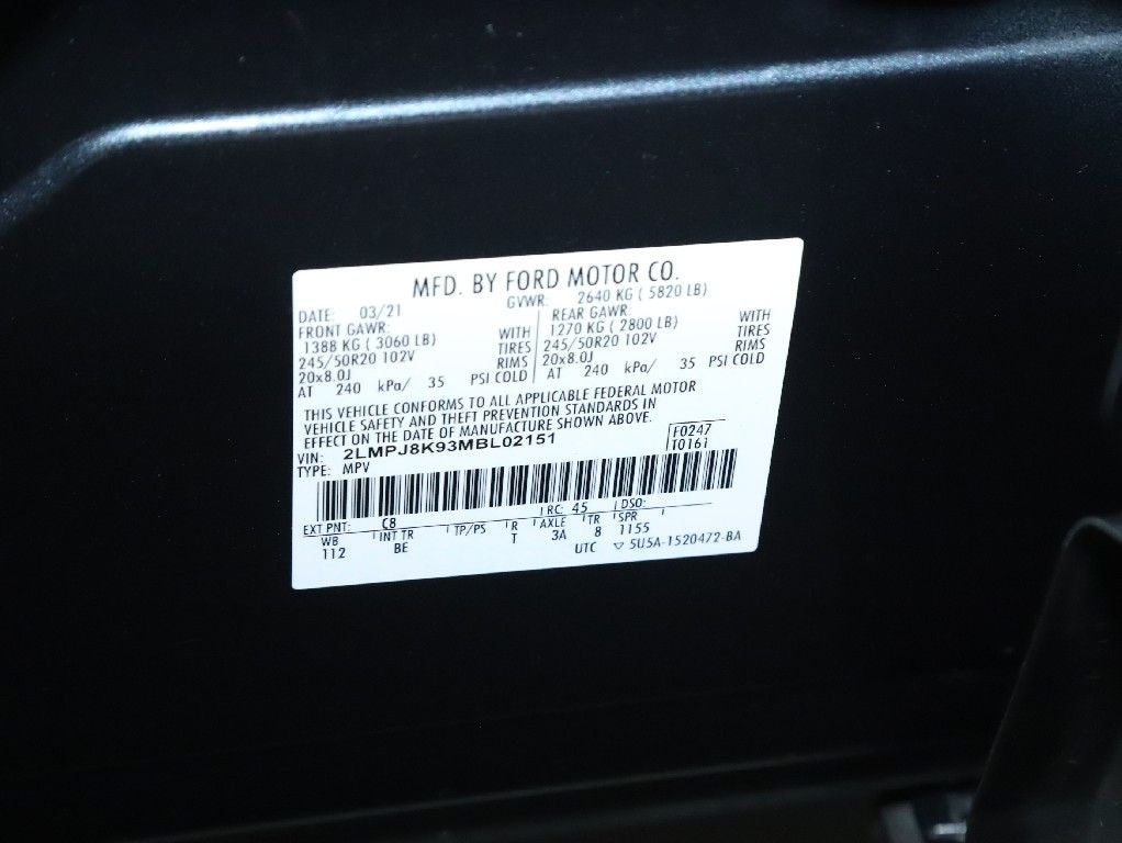 2021 Lincoln Nautilus Reserve