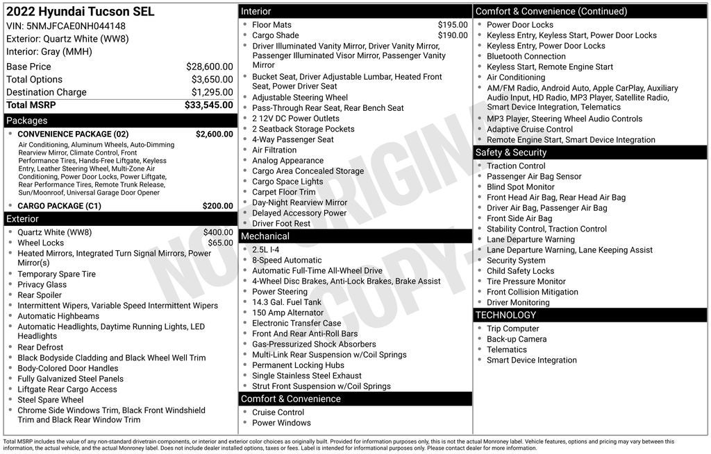 2022 Hyundai Tucson SEL