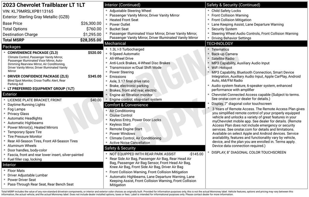 2023 Chevrolet TrailBlazer LT