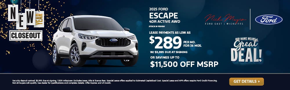 Nick Mayer Ford East 2024 Ford Escape Active AWD