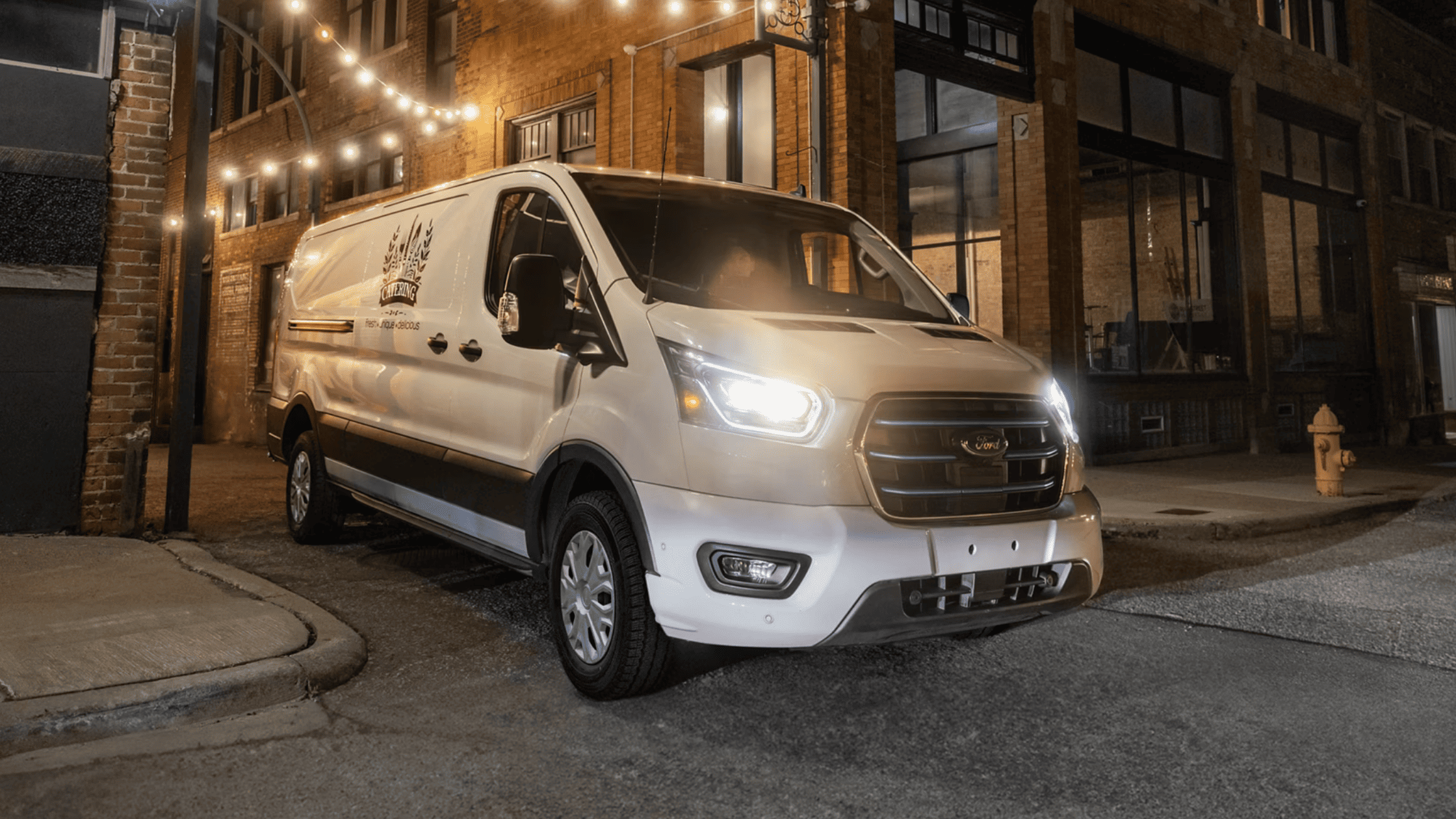 Wheels, Tires, and Chassis Configuration of the 2025 Ford E-Transit™ Van, highlighting its advanced design and functionality